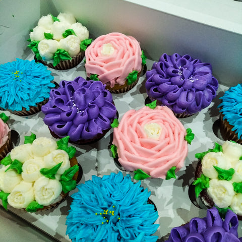 Garden in bloom cupcakes - Cakes, cookies & cupcakes,   - cupcakes, cakes, cookies, Georgie Porgie Cakes & Gifts - Georgie Porgie Cakes & Gifts